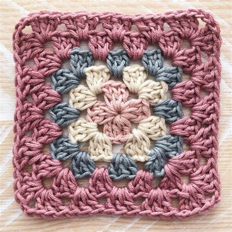 Granny square fáciles de crochet cuadrados básicos Melonchillo