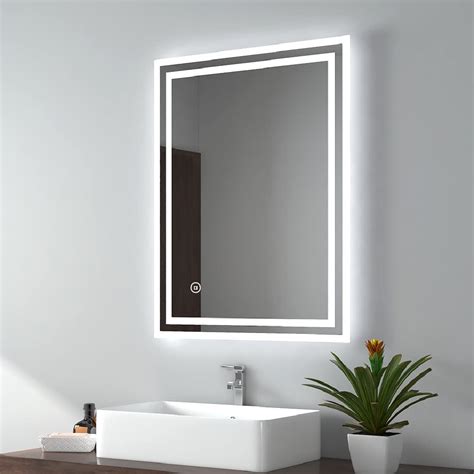 Buy Emke Bathroom Vanity Mirror With Led Lights Frameless Led Wall Ed