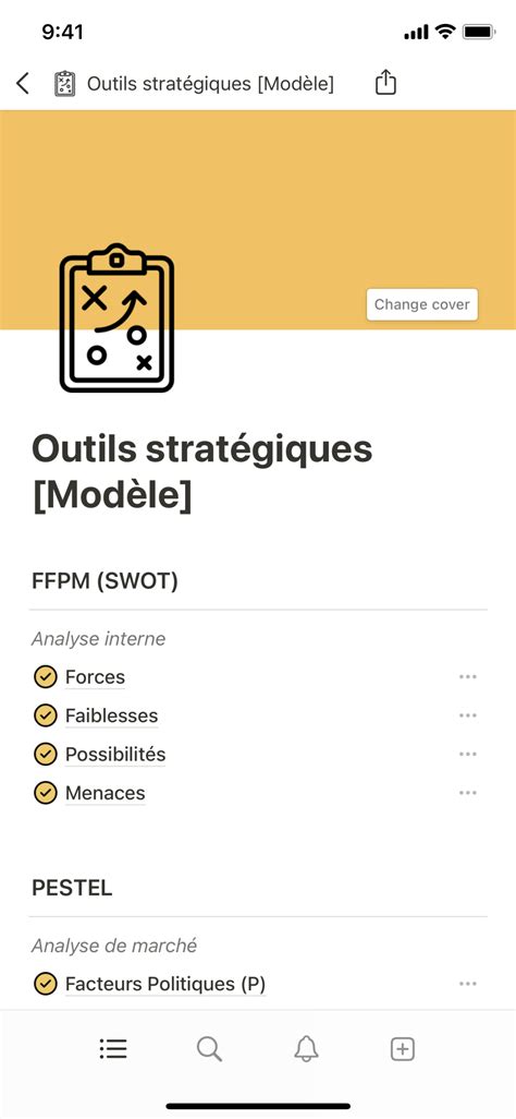 Notion Template Gallery Outils Strat Giques Mod Le