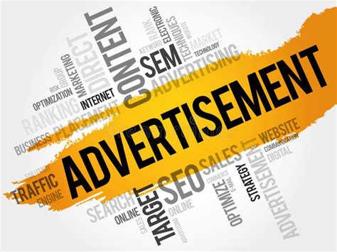 Advertisement Word Cloud Stock Image Image Of Advertising 202923571