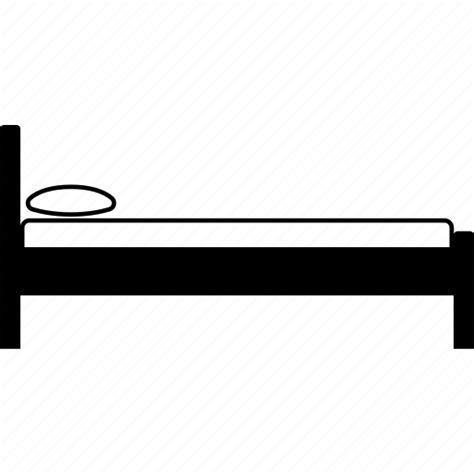 bed bedroom side view icon   iconfinder