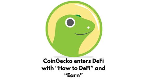 Coingecko Enters Defi With Its New Book Product Release Updates