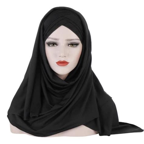 Musulman Instand Ch Le Jersey Hijab Charpe Islamique Femelle Doux