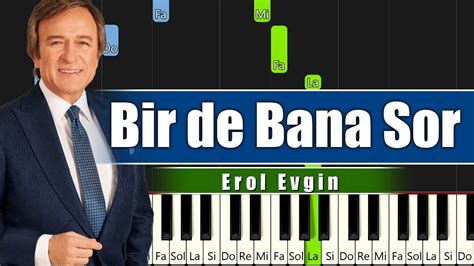 Erol Evgin Bir De Bana Sor Piyano YouTube