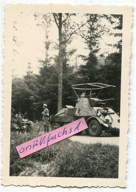 Foto Beute Schützen Panzer aus Holland mit Funk Rahmenantenne im 2 WK