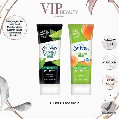 Jual ST IVES Face Scrub Blackhead Clearing Green Tea Fresh Skin