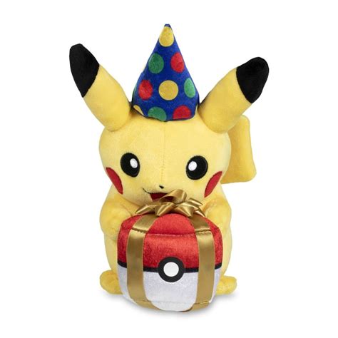 Birthday Pikachu Poké Plush 9 In Pokémon Center Official Site