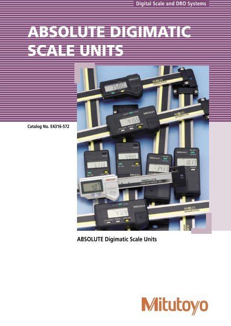 Absolute Digimatic Scale Units Mitutoyo