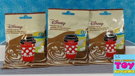 Disney Coffee Cup Mystery Collectible Pin Blind Bag Opening Review Pstoyreviews Youtube