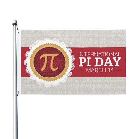 Funny Pi Day Spiral Pi Math 3.14 Garden Flags 3x5 Ft Decoration Double