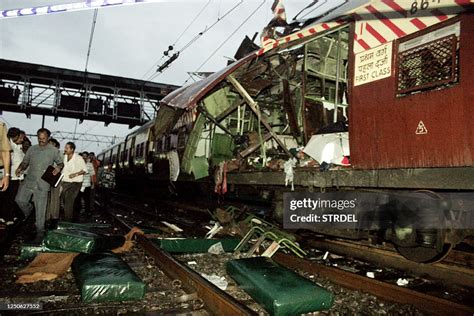 The Mangled Compartment Of One Of The Blast Affected Local Trains