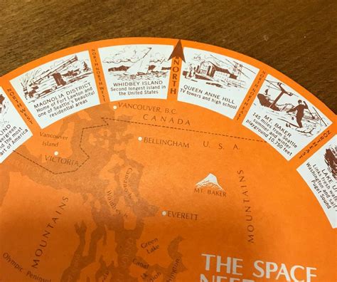 Vintage The Space Needle Restaurant Circle Menu Menu Boissons Etsy