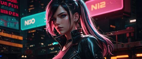 3440x1440 On The Move Cyberpunk Girl Ultrawide Quad Hd 1440p Hd 4k Wallpapersimages