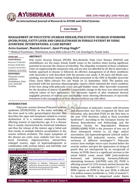 PDF Management Of Polycystic Ovarian Disease Polycystic Ovarian