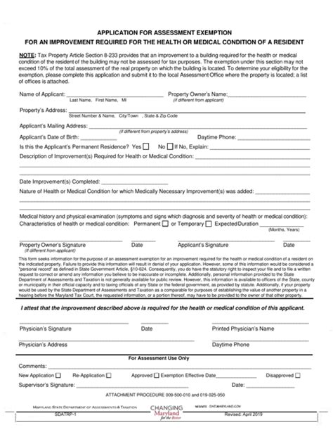 Maryland Department Of Assessments And Taxation Forms Pdf Templates