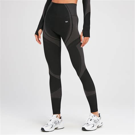 Mp Womens Tempo Ultra Seamless Leggings Black Myprotein™