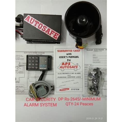 Autosafe Car Security Alarm System At Rs 2645 Piece Car Alarm System