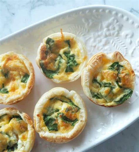 Mini Spinach And Cheese Quiche Recipe Create Bake Make