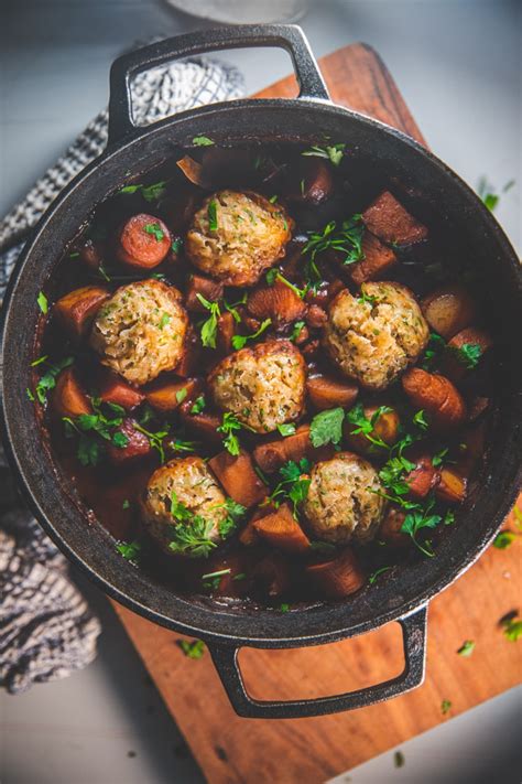 Root Vegetable Stew & Dumplings I Georgie Eats