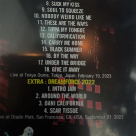 Yahoo オークション Red Hot Chili Peppers 2023 レッチリ 2CDDVD