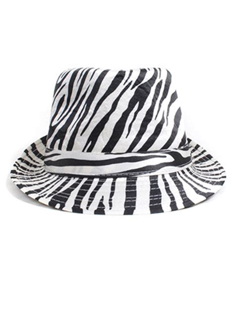 Exotic Animal Pattern Fedora Hat Zebra Ck116ato9tt