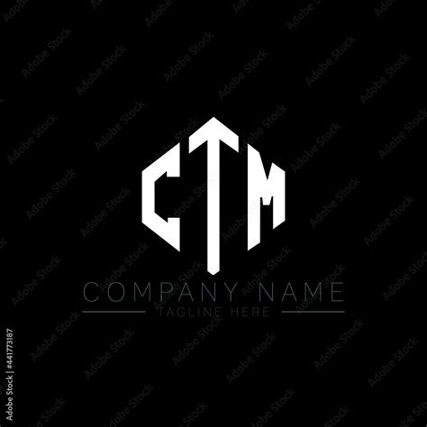 CTM letter logo design with polygon shape. CTM polygon logo monogram ...