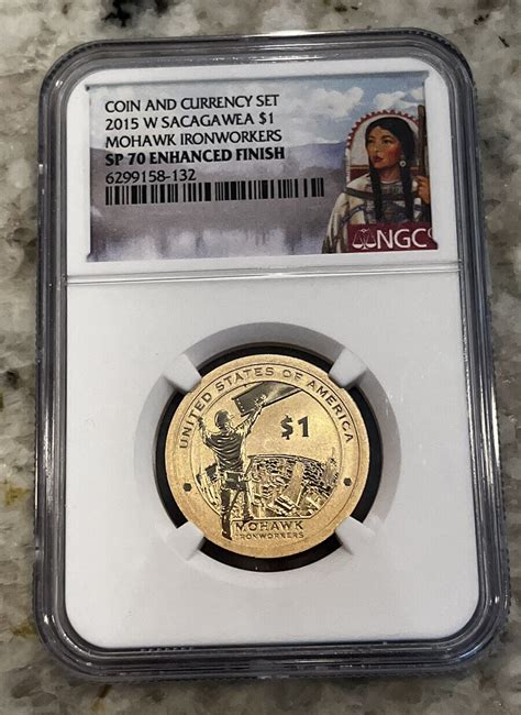 2015 W Sacagawea Mohawk Ironworkers 1 NGC SP70 Enhanced Finish EBay