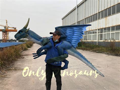 Blue Cool Dragon Shoulder Puppet For Sale | Only Dinosaurs