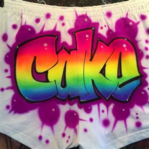 Airbrushed Custom Free Style Name Designs Etsy