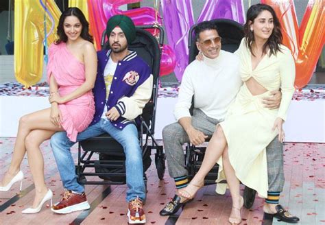 Kareena Akshay Kiara And Diljit At Good Newwz Trailer Launch