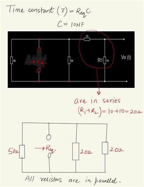 Solved Knowing That Vc 0 9 V Calculate Vc Vo T And The Current