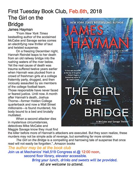 Mechanics' Hall | 2/6 First Tuesday Book Club with Author James Hayman