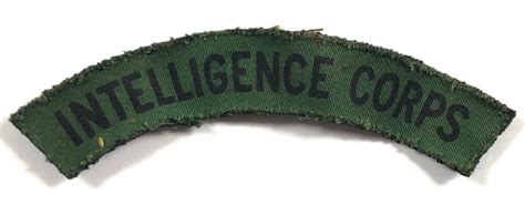 Sally Bosleys Badge Shop WW2 Intelligence Corps Printed Cloth