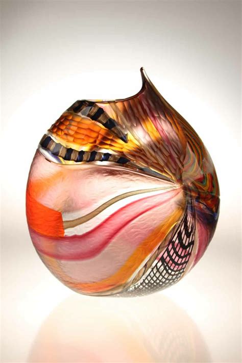 Murano Glass Studio Vase LODARIO 28 Reverse Blown Glass Art Glass