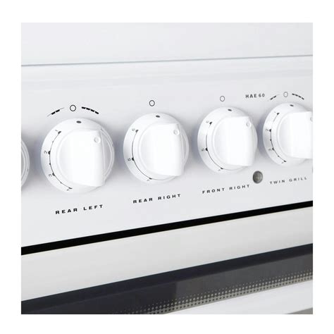 Hotpoint Hae60ps 60cm Electric Cooker In White Ceramic Hob Double Oven