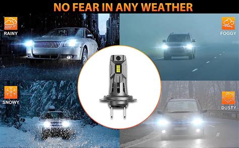 NIGHTEYE H7 LED Headlight Bulb 60W 12000LM H7 LED Headlights