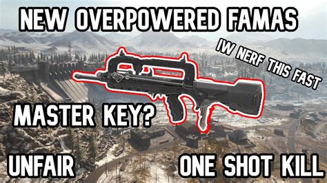 WARZONE NEW OVERPOWERED FR 5 56 FAMAS ONE SHOT SHOTGUN UNDERBARREL