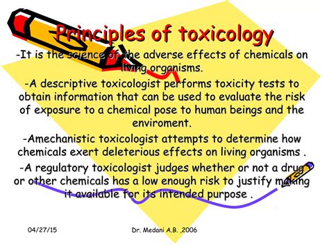 Principles Of Toxicology Ppt