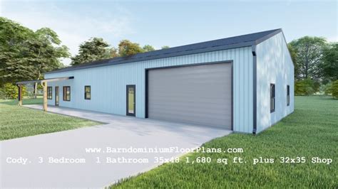 3 Bedroom Barndominium House Floor Plans Barndominium Floor Plans 2024