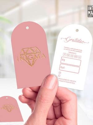 Etiqueta Tag Para Roupa Personalizada Fosca Verniz G