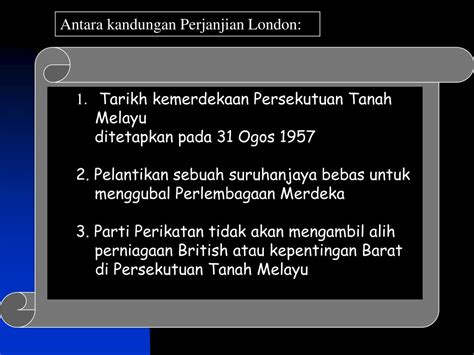 Kepentingan Perjanjian Persekutuan Tanah Melayu 1957 Perjanjian