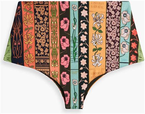 Agua By Agua Bendita Geranio Libros Floral Print High Rise Bikini