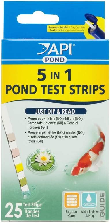 Amazon API POND 5 IN 1 POND TEST STRIPS Pond Water Test Strips 25