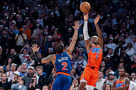 Nba Thunder Clinch First Playoff Spot Since Top Knicks