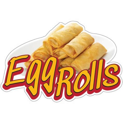 Signmission 12 In Egg Rolls Decal Concession Stand Food Truck Sticker