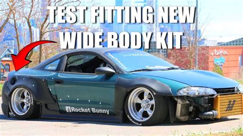 Test Fitting Eclipse Gsx Wide Body Kit And Installing Spacers Youtube