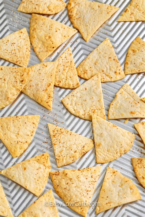 Low Carb Tortilla Chips Easy To Make Easy Low Carb