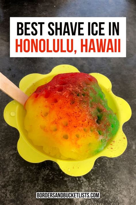 6 Best Honolulu And Waikiki Shave Ice Spots Artofit