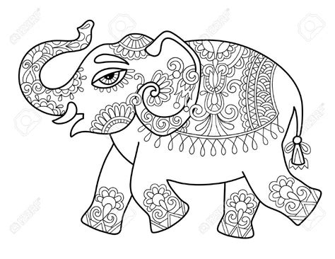 Indian Elephant Line Drawing At Getdrawings Free Download