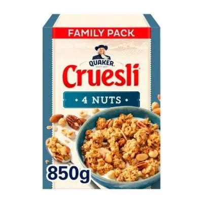 Quaker Cruesli Noten Product En Prijs Van G Pak Gram